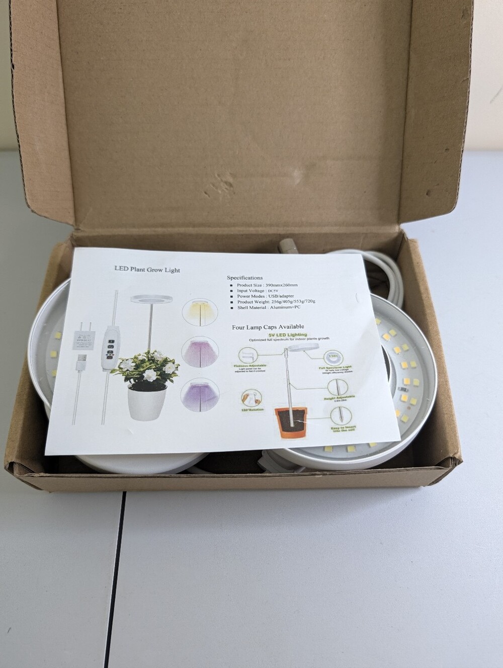 LED Plant Grow Light - White (Set)